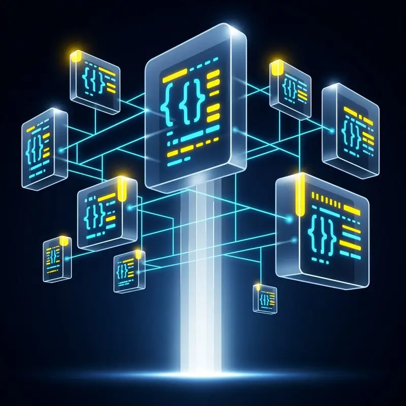 Abstract visualisation of structured data and schema architecture